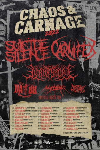SUICIDE SILENCE And CARNIFEX Announce 'Chaos & Carnage' 2022 Tour